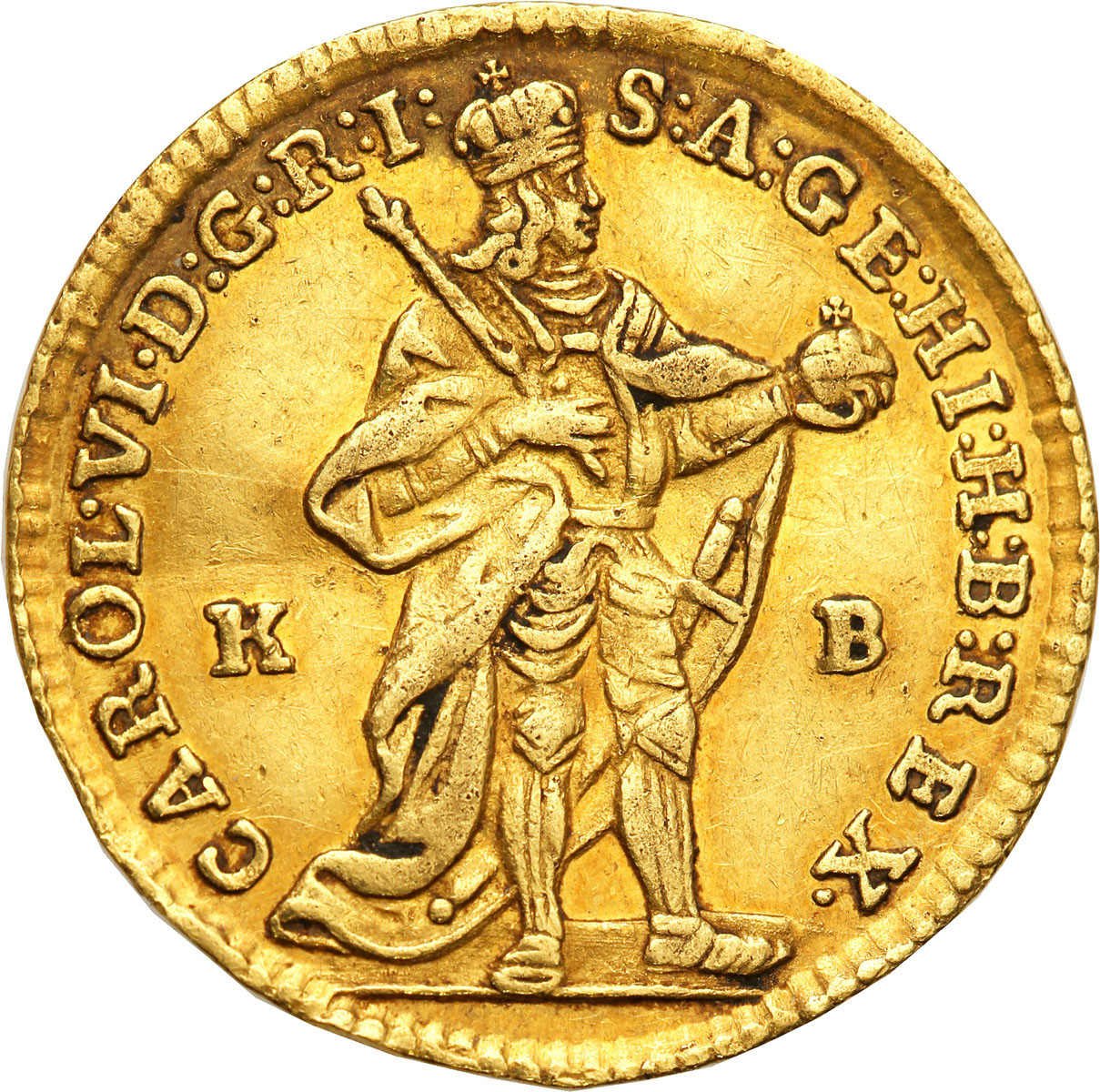 Węgry. Karol III (IV) (1711-1740). Dukat 1738 KB, Kremnica